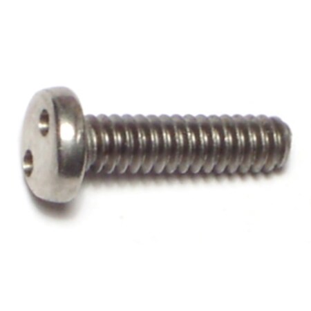 Midwest Fastener #10-24 x 3/4 in Spanner Pan Machine Screw, Plain 18-8 Stainless Steel, 8 PK 70992